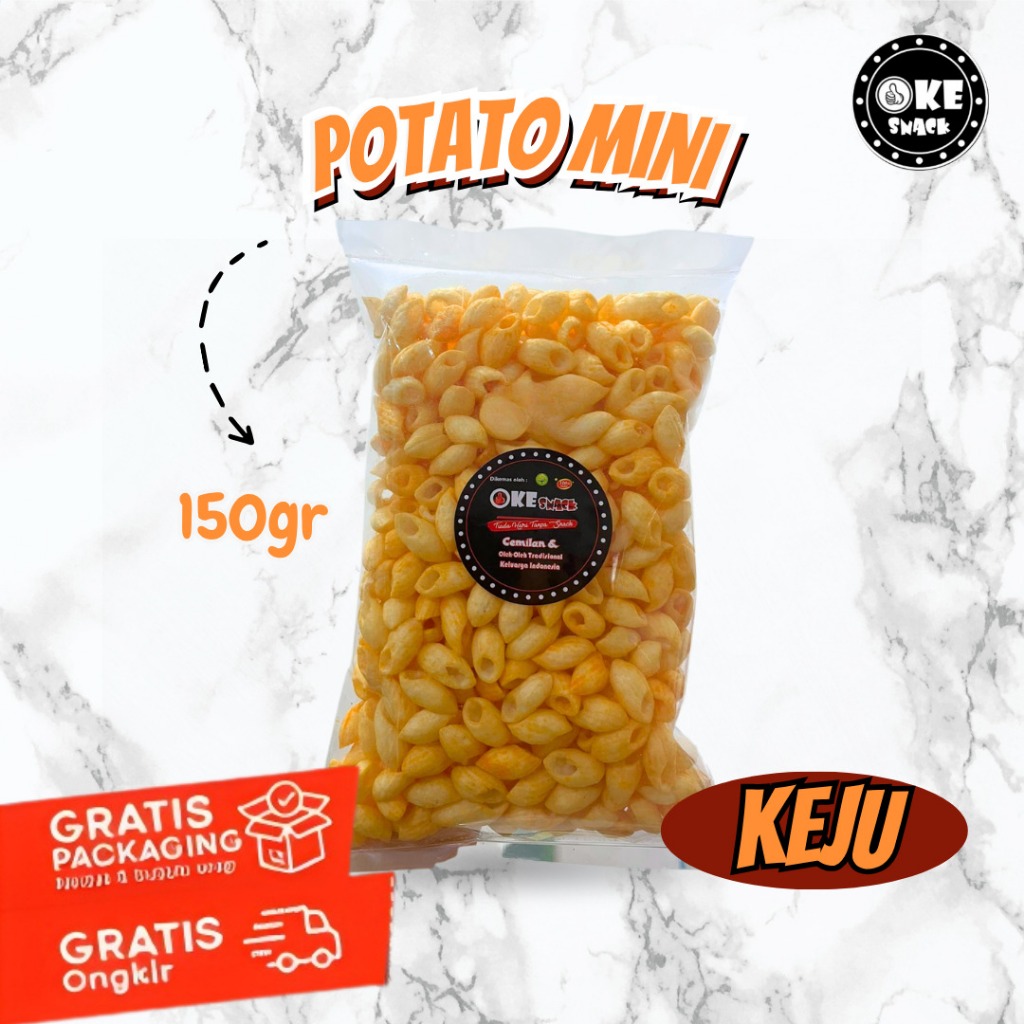 

Kerupuk Snack Potato Mini Keju Camilan Kerupuk Potato Keju