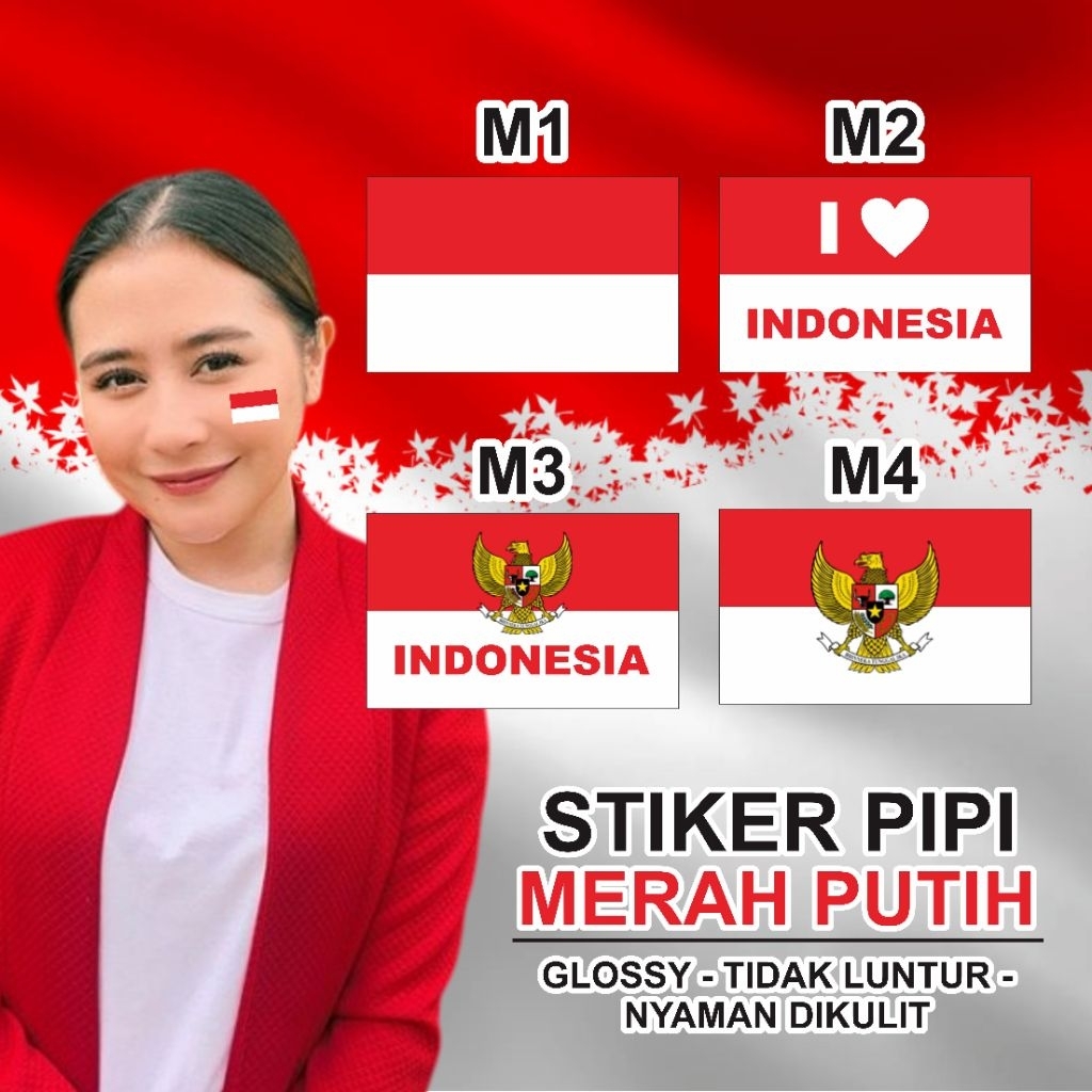 

stiker pipi merah putih, bendera merah putih, stiker kemerdekaan, dirgarahayu, hut ri