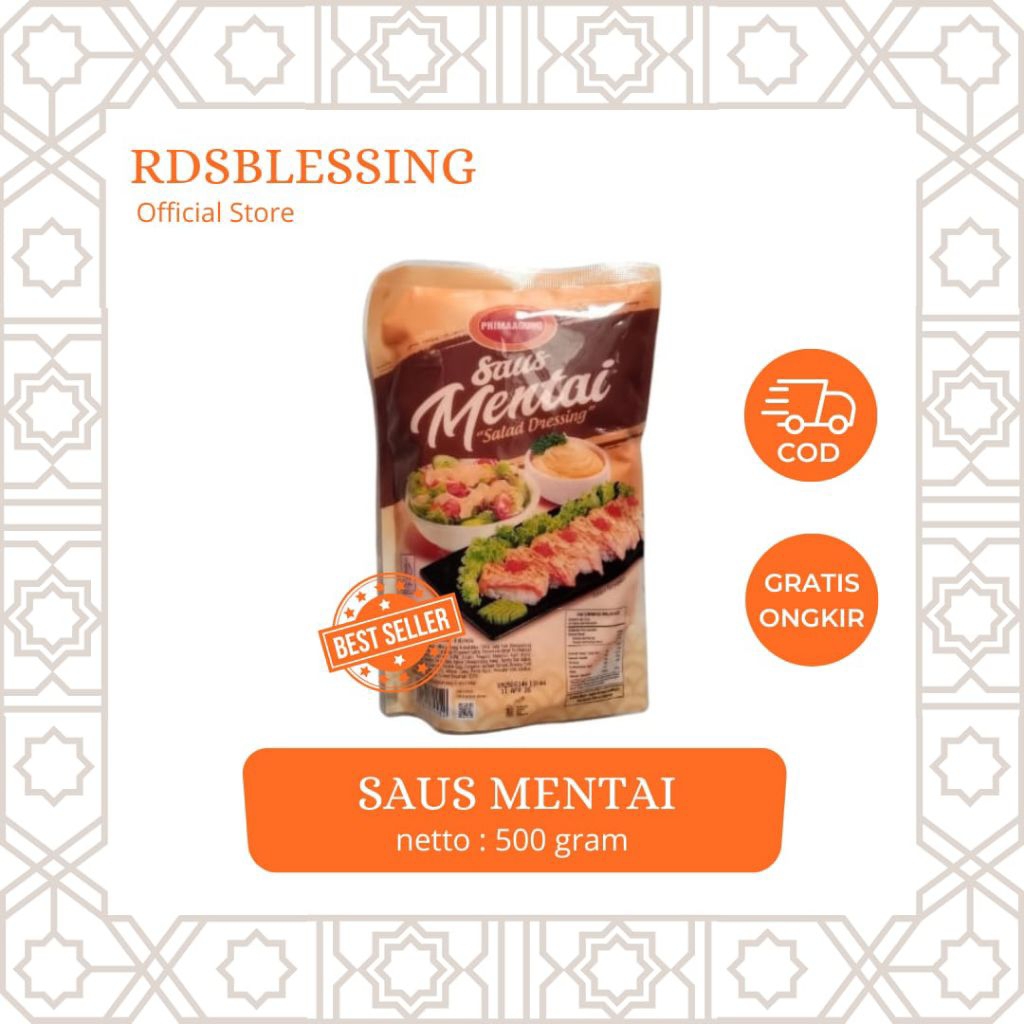 Saos mentai 500 gram/ Saus mentai setengah kilo