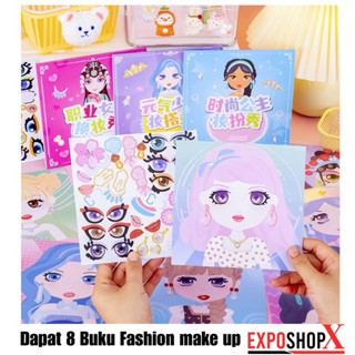 

Buku Princes Make Up Show / Buku Stiker Princes Make Up / Mainan Edukasi Anak Perempuan / Buku Change Makeup
