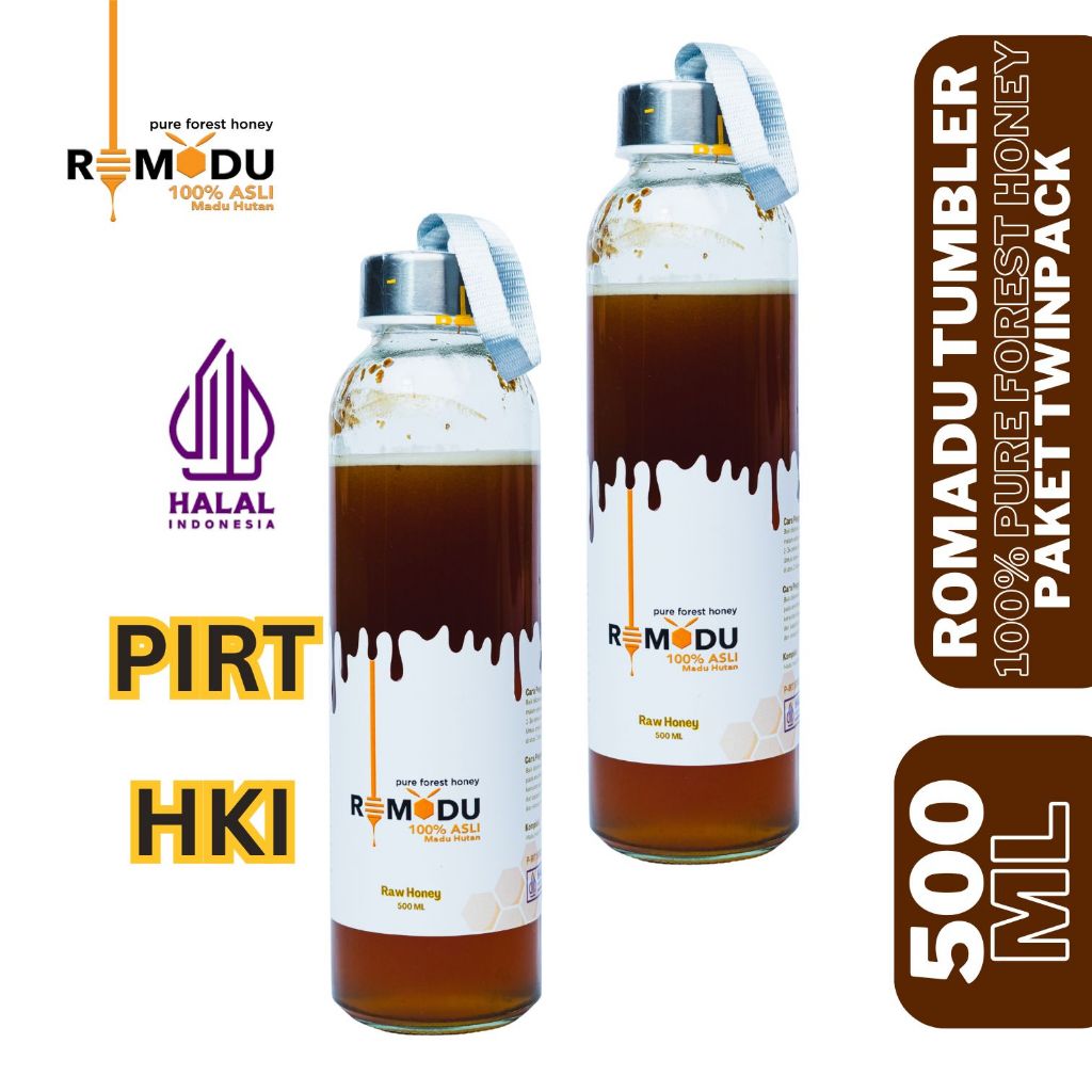 

Romadu Tumbler Madu Hutan Murni Paket Twinpack 500 ML