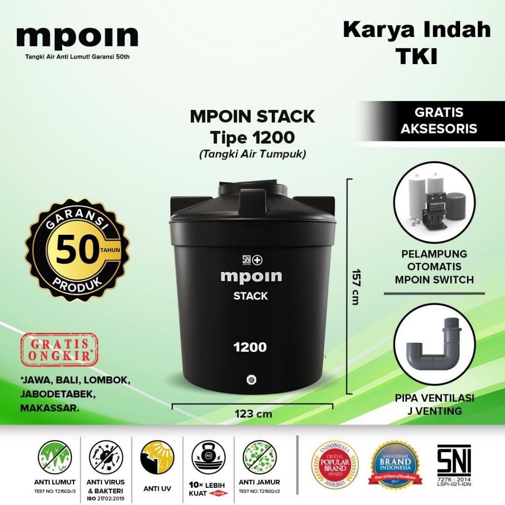 TOREN AIR TUMPUK MPOIN S1200 1200L STACK WATER TANK TOREN TANDON 1200L