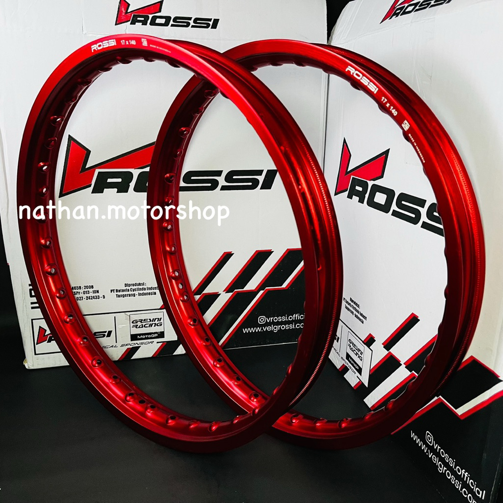 VELG VROSSI RING 17 SEPASANG HOLE 36 SEMUA MOTOR ORIGINAL