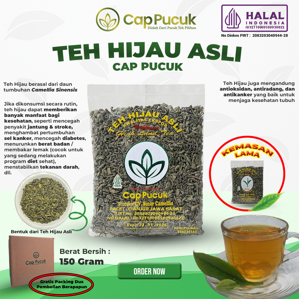 

TEH HIJAU ASLI CAP PUCUK