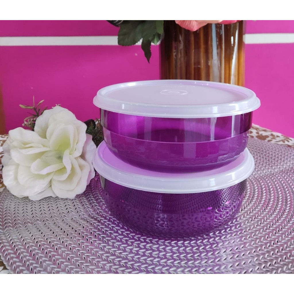 Tupperware Promo - Individual Bowl 500ml - Ungu (2 pcs) - Hanya Rp. 145.000