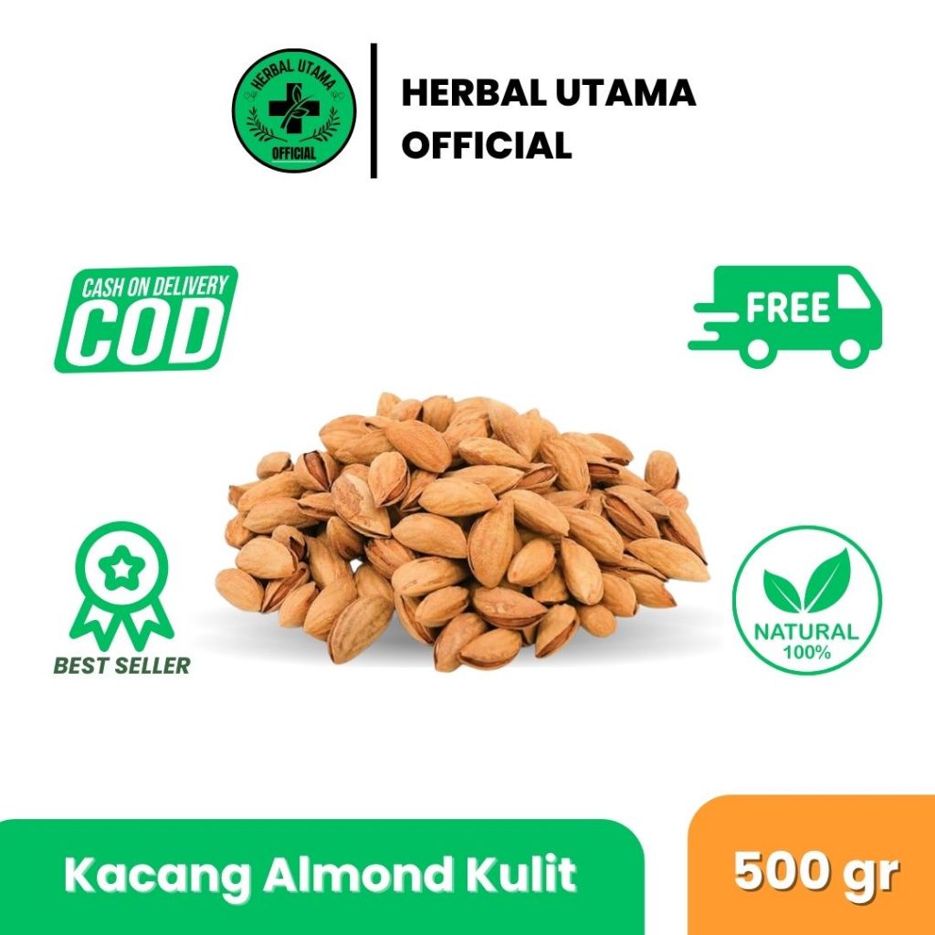 

Kacang Almond Kulit 500 Gram Oleh-Oleh Haji Umroh