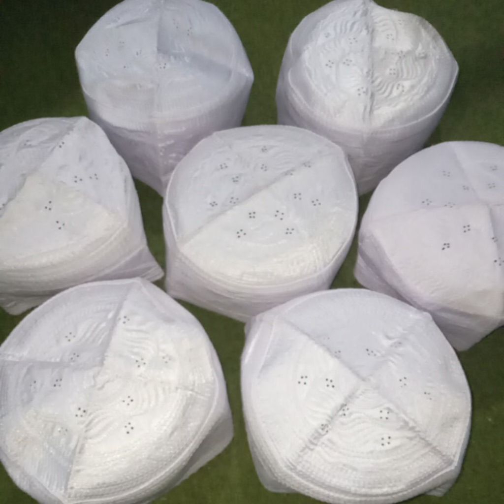 BR TOPI PECI KOPIAH SONGKOK HAJI PUTIH