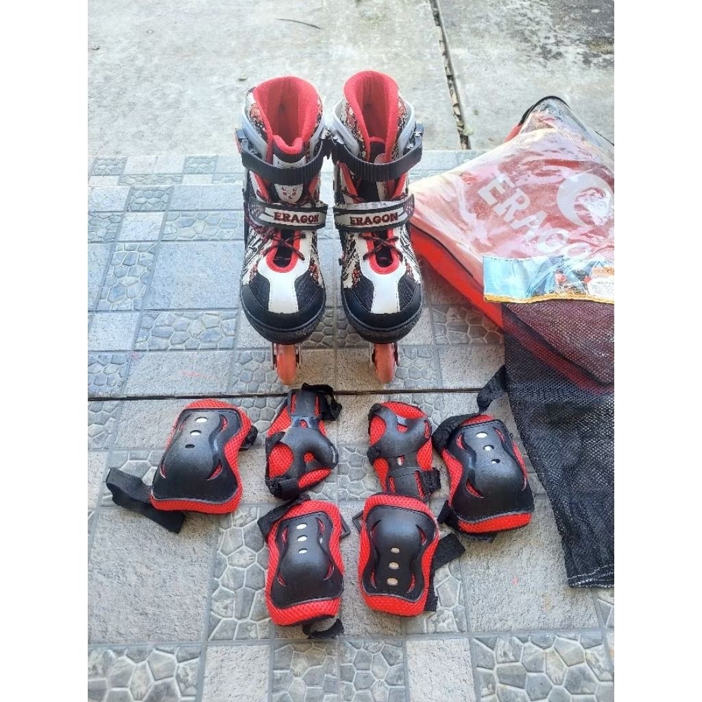 Sepatu Roda + bonus Decker Fullset | Second