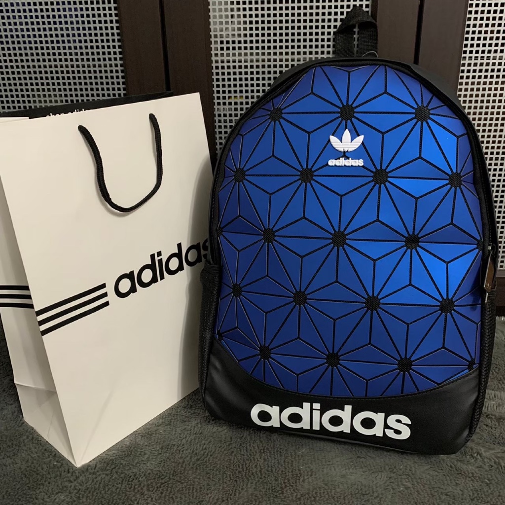 TAS RANSEL ADIDAS ISSEY MIYAKE OLD PATTERN ORIGINAL BLUE BACKPACK / TAS RANSEL PRIA WANITA