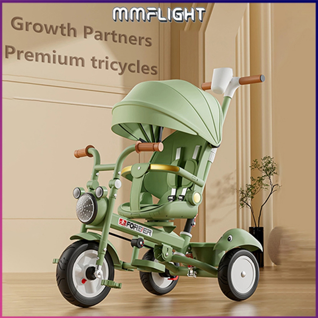 Mmflight Sepeda Anak Roda 3 Sepeda Roda Tiga Tricycle Stroller Baby Sepeda Anak 1-2 Tahun