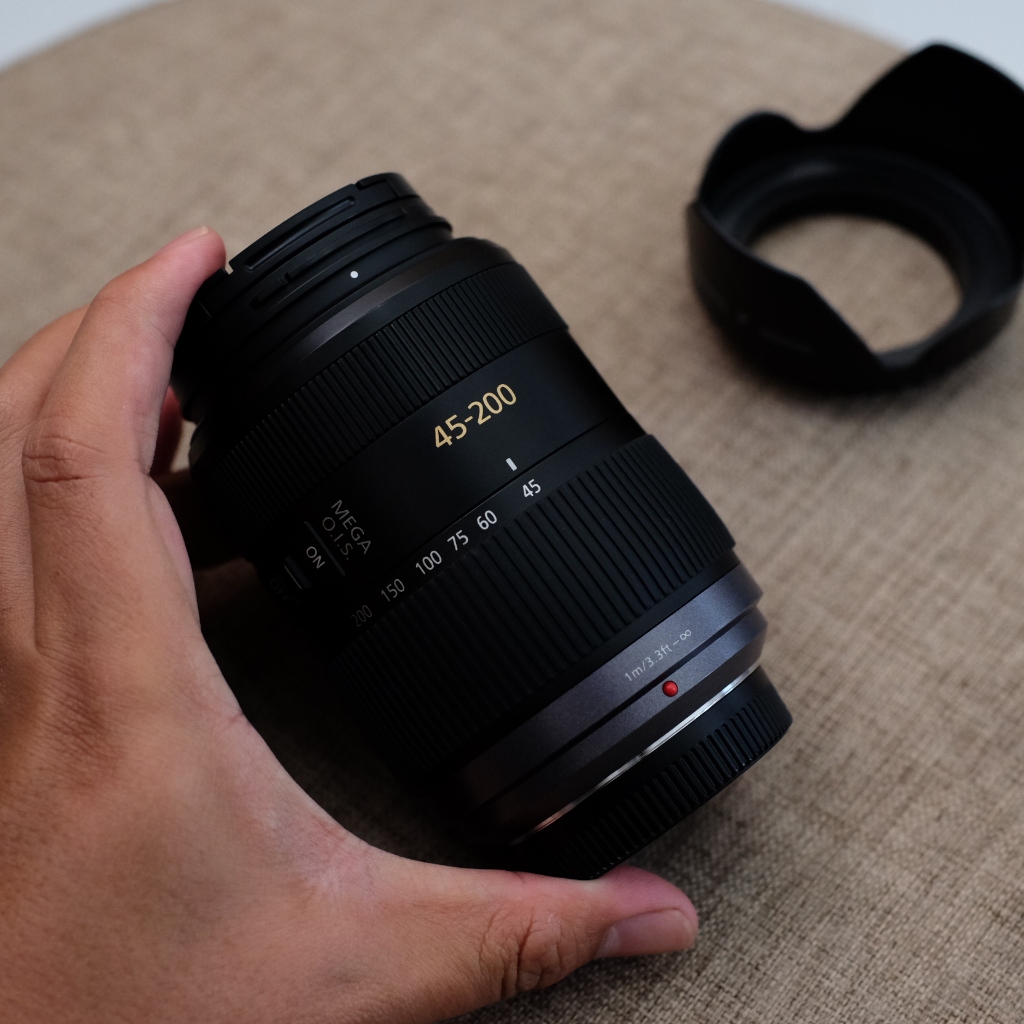 LENSA TELLE LUMIX 45-200MM F4-5.6 G VARIO MEGA OIS SECOND CONDITION 4/3 MOUNT FOR PANASONIC LUMIX G7