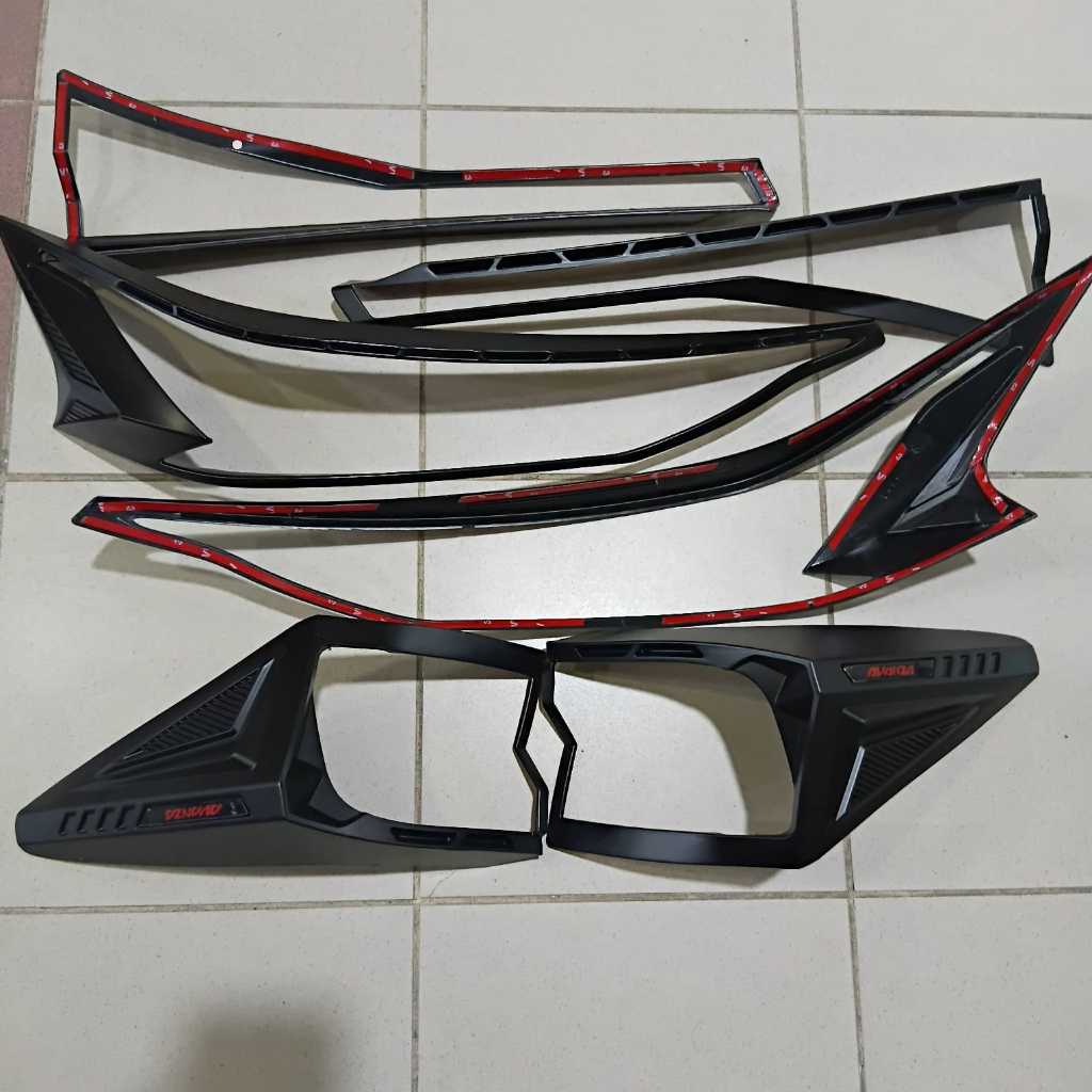Paket Garnish avanza velos hitam doff 2022