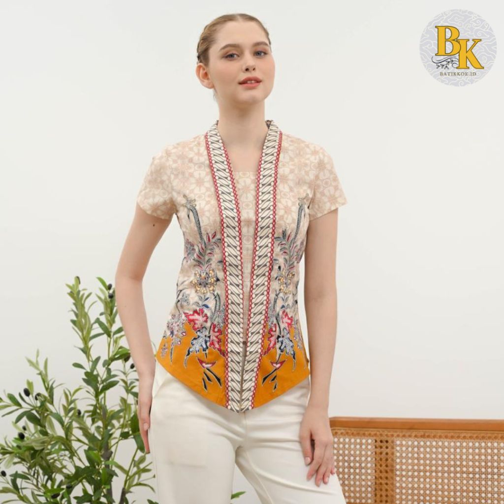 Atasan Batik 336 YOI -Batik wanita Standart -super Jumbo (S-XXL)/ Blouse Batik/ Batik Kutu Baru