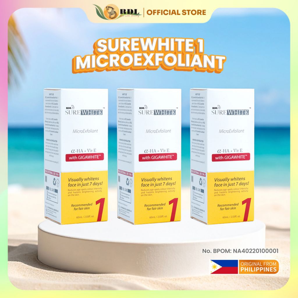 Toner Wajah 3PCS RDL Surewhite Hilangkan Bruntusan Jerawat Kulit Kusam