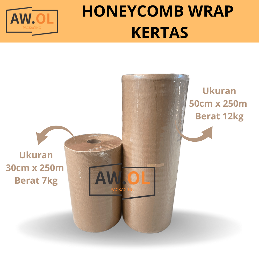 

Hexa Wrap / Honeycomb Paper / Bubble Wrap Kertas - 1 ROLL