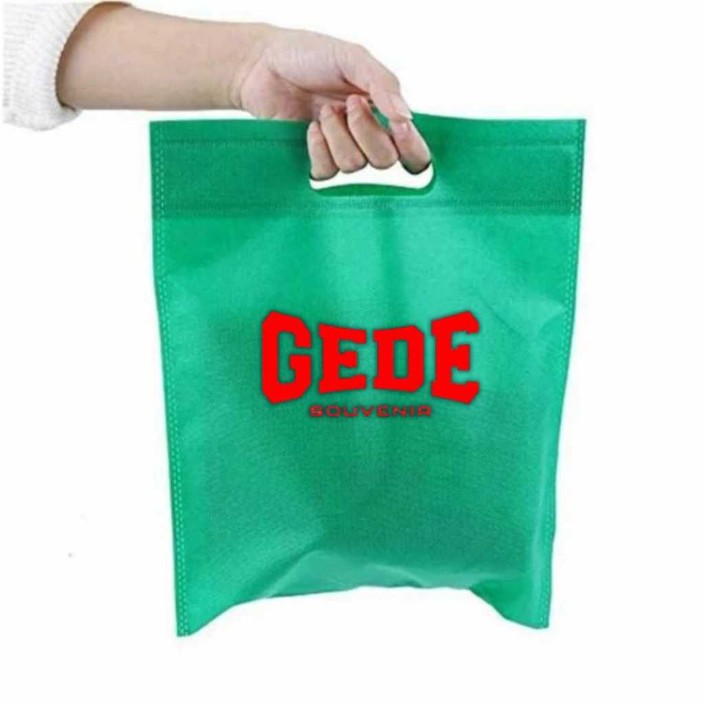 

GEDE Tas spunbond goodie bag |tas kain belanja tas souvenir promosi,ultah,polos,sablon