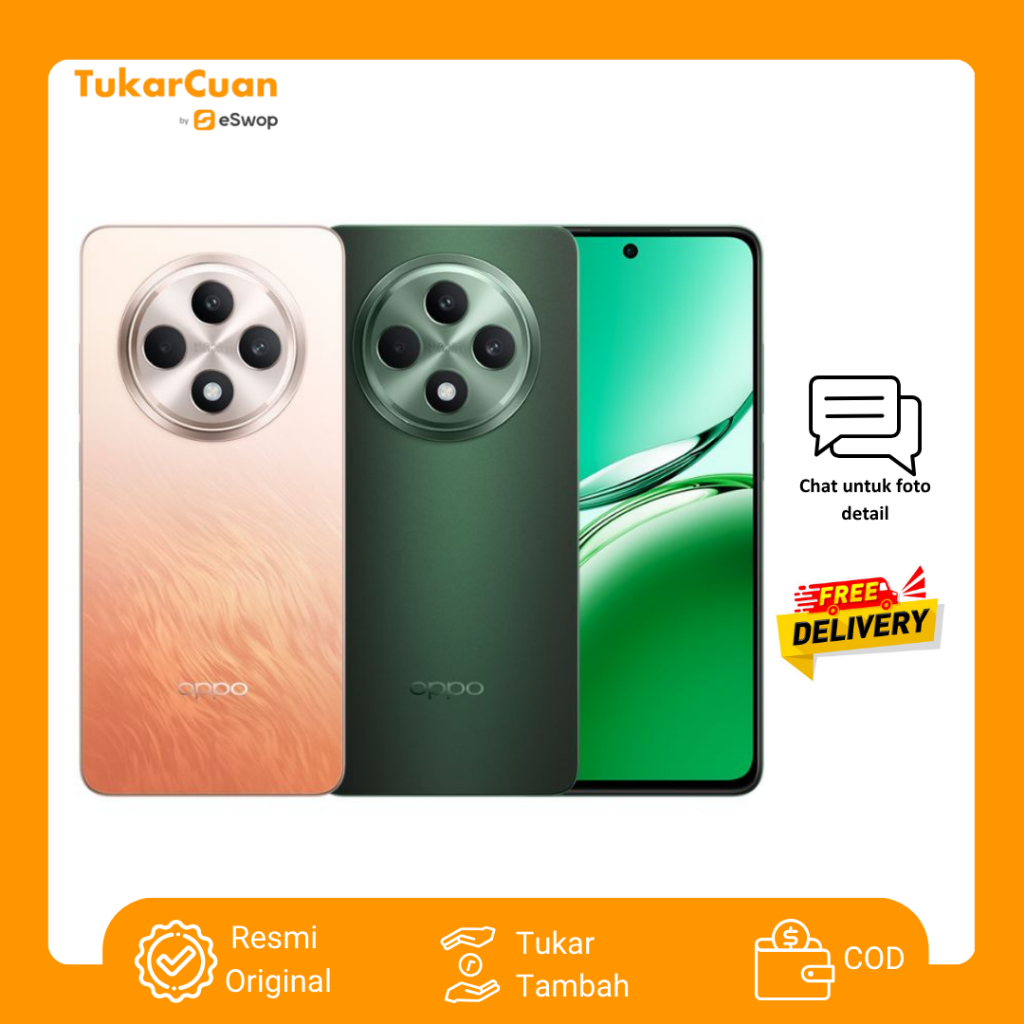 Tukarcuan OPPO Reno12 F 4G 8/256GB Resmi Original Unit Only/Fullset Second Mulus