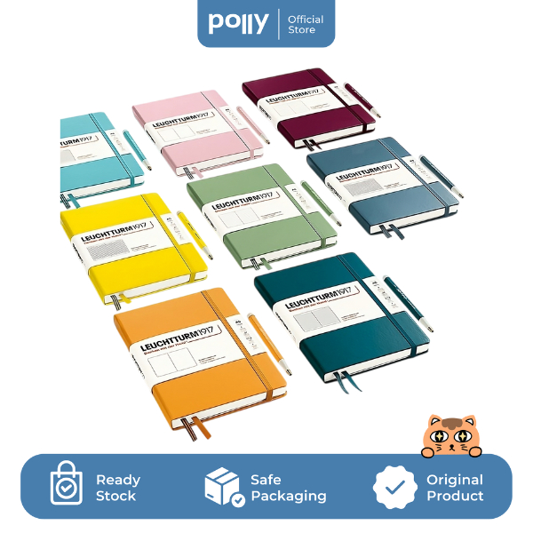 

LEUCHTTURM1917 Notebook Medium (A5), Hardcover, 251 numbered pages PLAIN