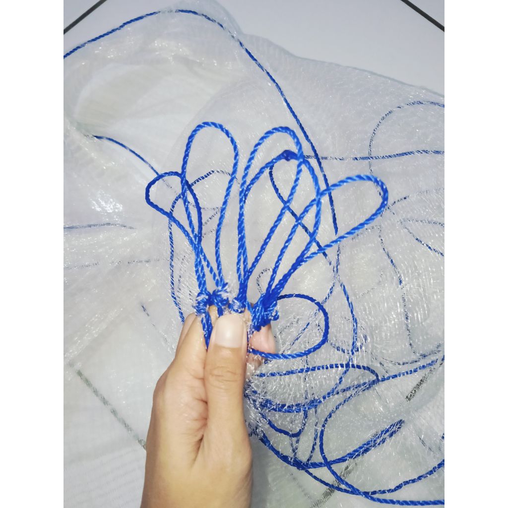 jaring anco 3/8 inchi ukuran 200 x 200 cm, untuk udang, wader, dan ikan paling kecil lainya