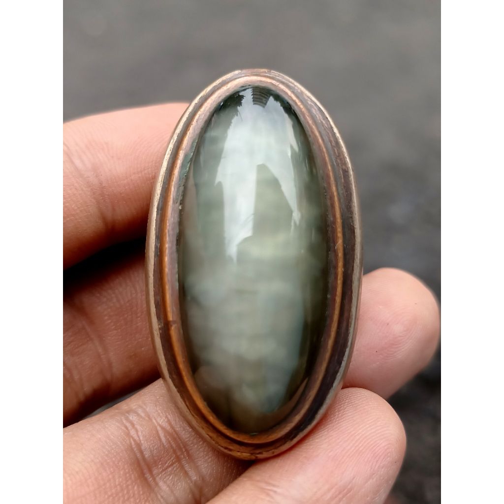 Batu akik pandan lumut lawasan