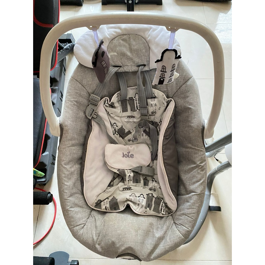 preloved ayunan joie grey white colour