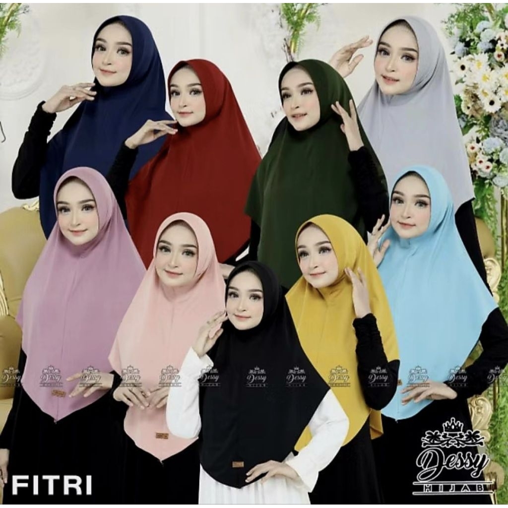 Hijab Instan Terbaru Kekinian Jilbab Bergo Simple Dessy Fitri Tersedia Harga Grosir