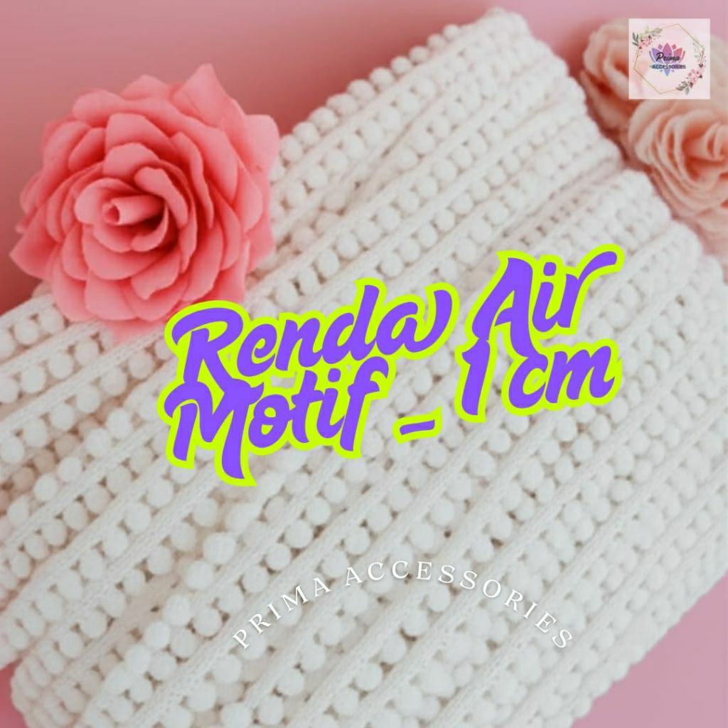 Renda Air Motif 1 cm  | Renda Motif | Renda Air motif 1 cm