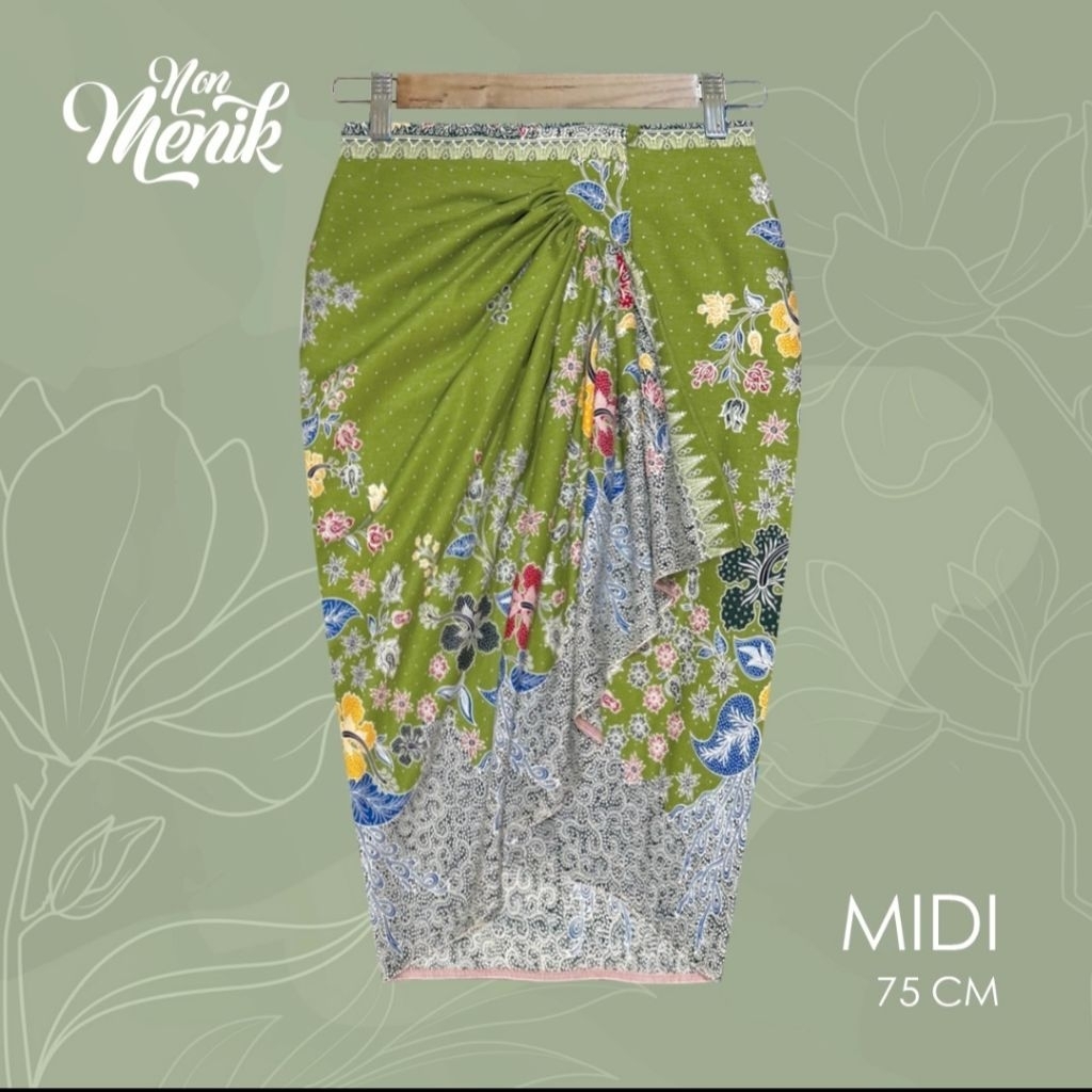 ROK LILIT BATIK HIJAU PREMIUM