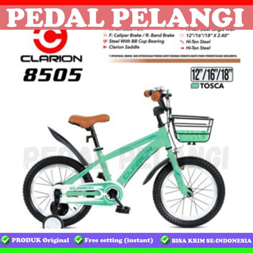 Sepeda Anak Clarion 8505 & ATLANTIS 8.0 & CT 317 & Evergreen evans23