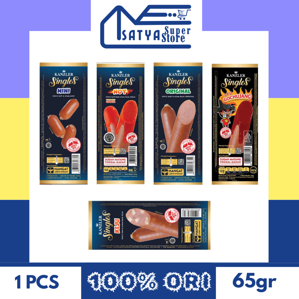 

KANZLER SINGELS SOSIS SIAP MAKAN 65GR