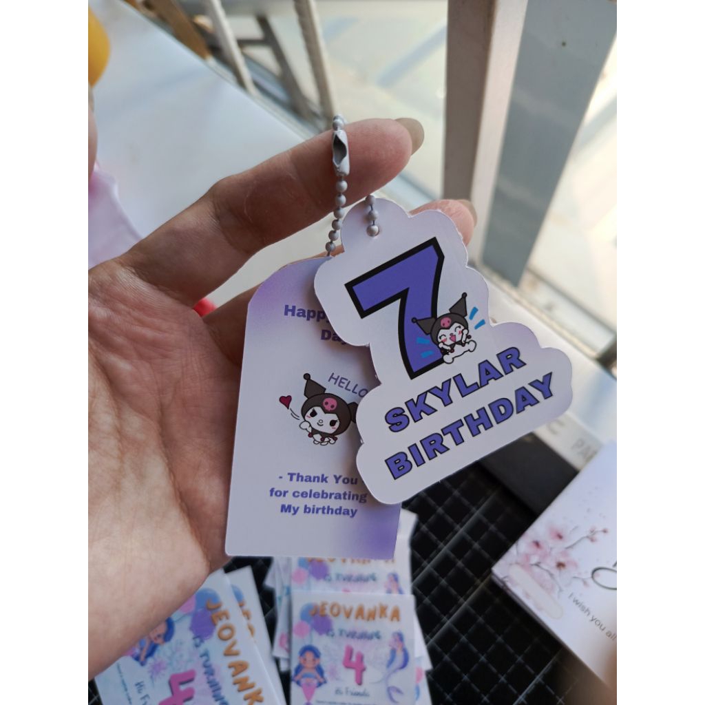 

Hangtag Ulang Tahun Acara Hamper Kado Souvenir Custom Model 2 lembar