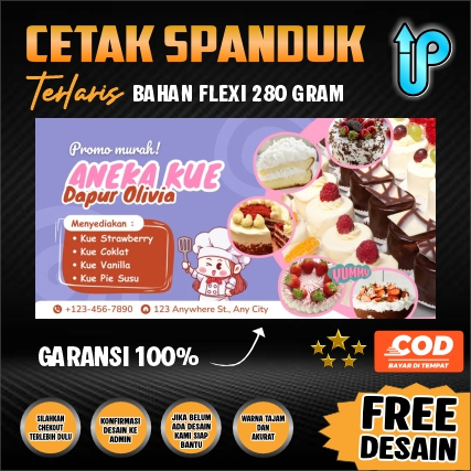 SPANDUK ULANG TAHUN ANAK / SPANDUK JUALAN / SPANDUK KONTER / BENDERA / SPANDUK KAIN MURAH / SPANDUK 