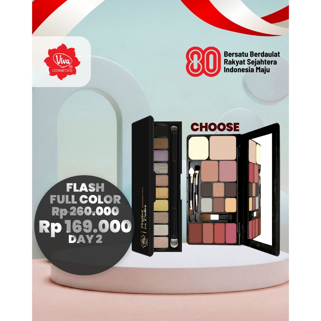 Paket 1 Viva Queen Perfect Collection Eye Color, 1 Viva Queen Make Up Kit Viva Cosmetics