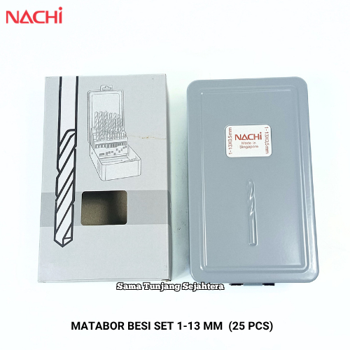 NACHI MATABOR BESI SET 1-13 MM (25 PCS) / MATA BOR HSS SET 1 - 13 MM