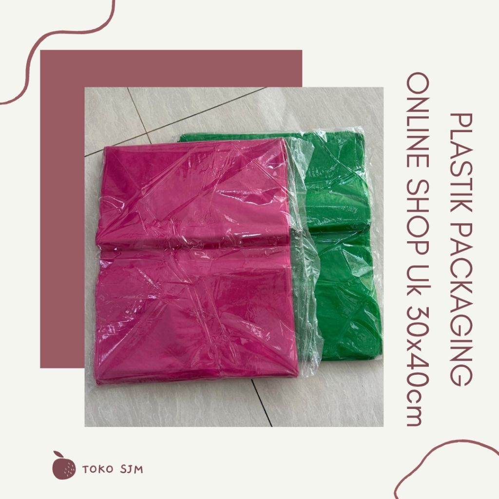 

PLASTIK PACKING ONLINE SHOP 1 PAK ISI 100PCS Uk 30x40cm / PLASTIK HD TANPA PLONG UNTUK PACKING OLSHOP / PACKAGING PLASTIK ONLINE SHOP / PLASTIK PACKING OLSHOP