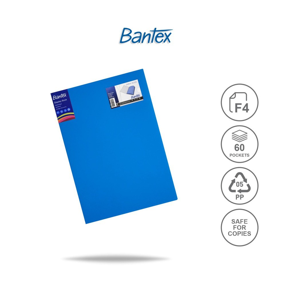 

PP DISPLAY BOOK FC 60 POCKETS BANTEX BLUE 3187 11