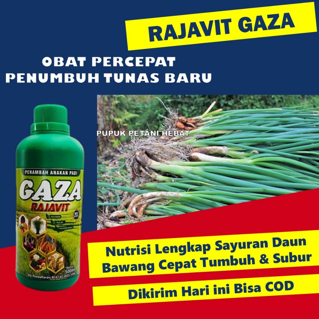 Pupuk Cair Rajavit 500ml untuk Daun Bawang | Pelebat Daun & Penguat Akar | Pupuk NPK Cair Tanaman Sa