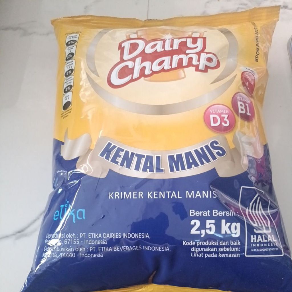 

susu kental manis daery camp kemasan 2,5kg exp juli 2026