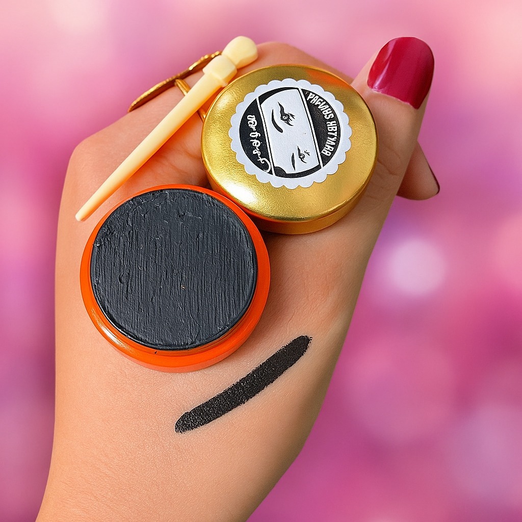 Hasmi Kajal Dibia Golden Celak Mata Hashmi Original / Celak Kajal Hologram Golden Pakistan / Celak M