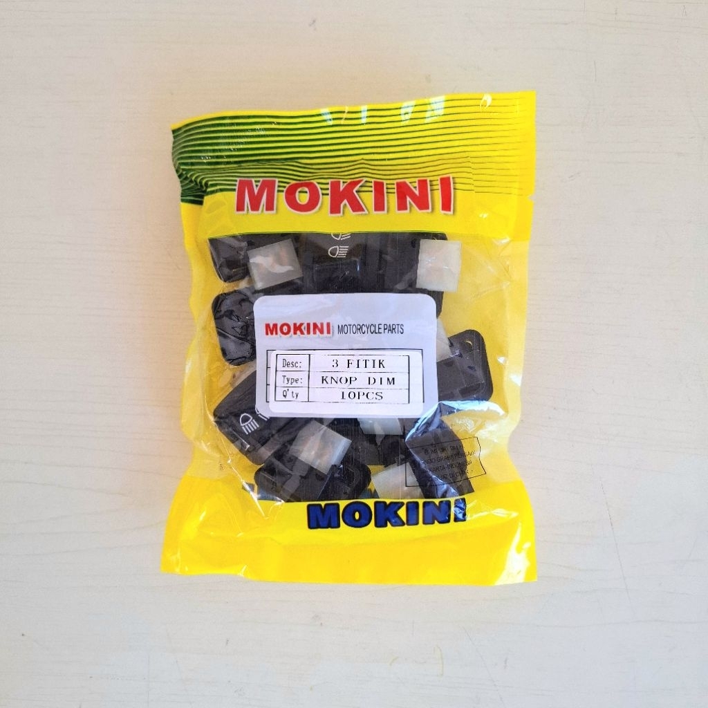 [10 Pcs] Tombol Dim 3 Mode Revo Absolute Vario 125 FI Beat FI eSP Supra X 125 Helm In - Knop Saklar 