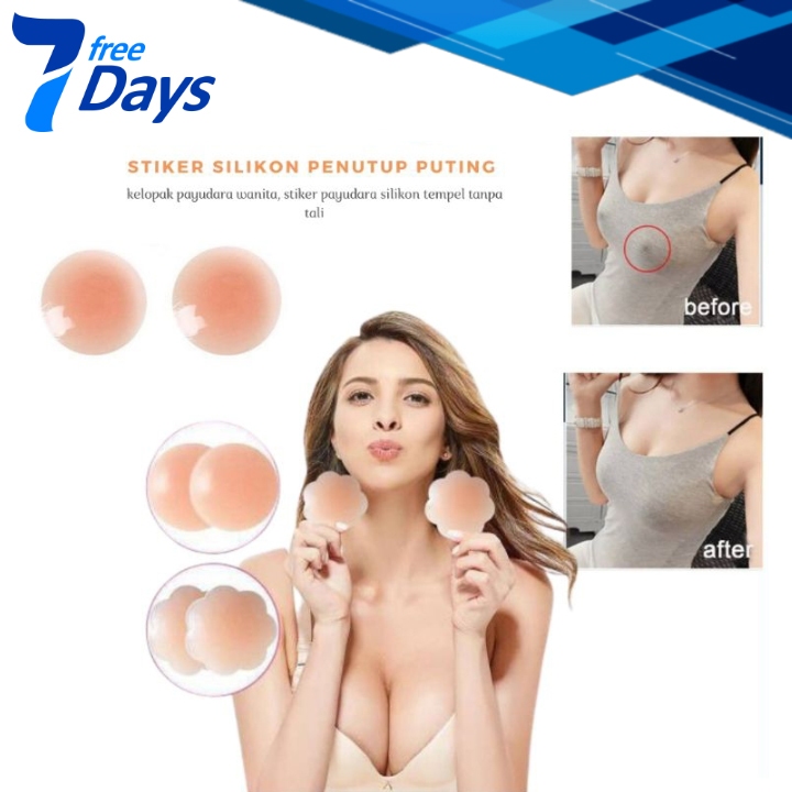 Silikon Bra Push Up / 2 Pcs Nipple Pad Silicone Reusable Bra / Washable Niple Pad Invisible Bra Pad 