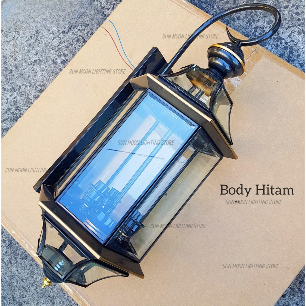 Lampu dinding kuningan modern mewah waterproof outdoor teras dekor