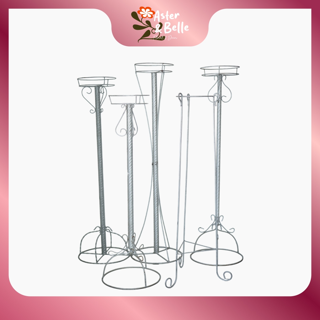 Rangka Standing Buket Besi untuk Dekorasi Bunga Pernikahan dan Acara Spesial (HANYA RANGKA BESI)