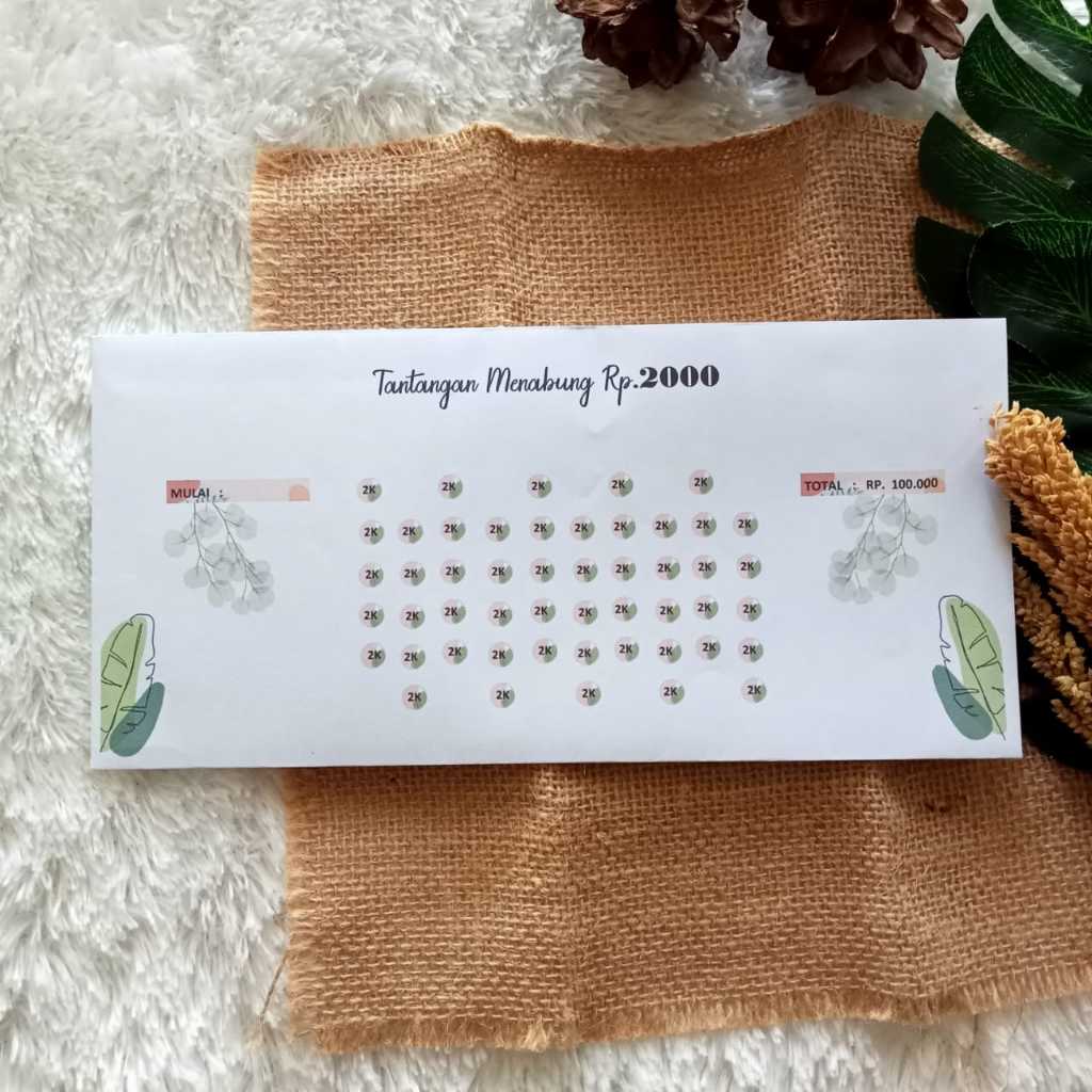 

ES88 Amplop Tabungan Challenge Jumbo 110x230mm Kertas