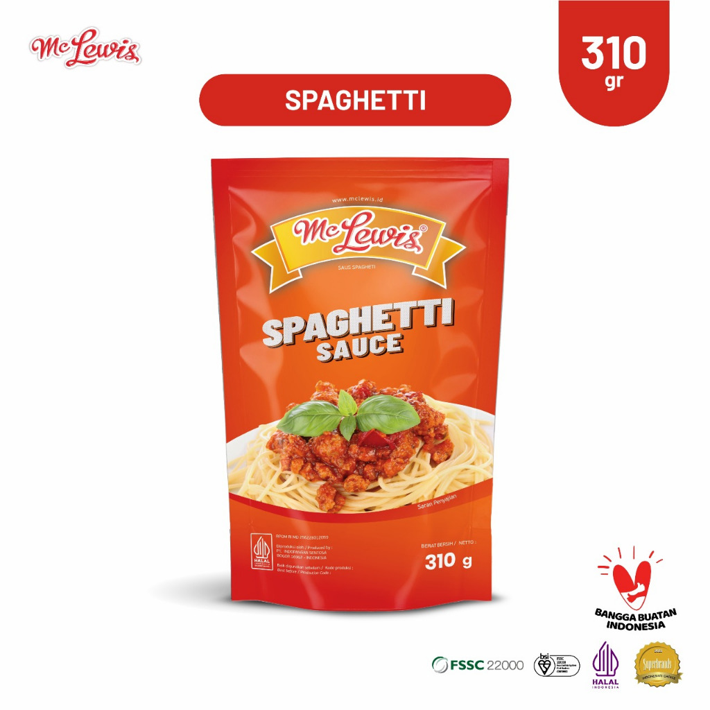 

Mc Lewis Spaghetti Bolognese Sauce - 310g