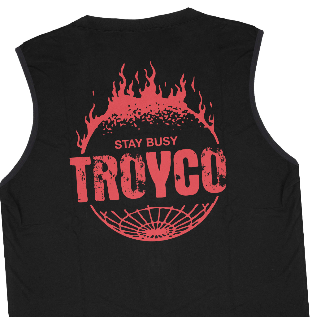 Troy Company Singlet Sleeveless Tshirt Black Brunee - Kaos Tanpa Lengan Hitam TS 3228