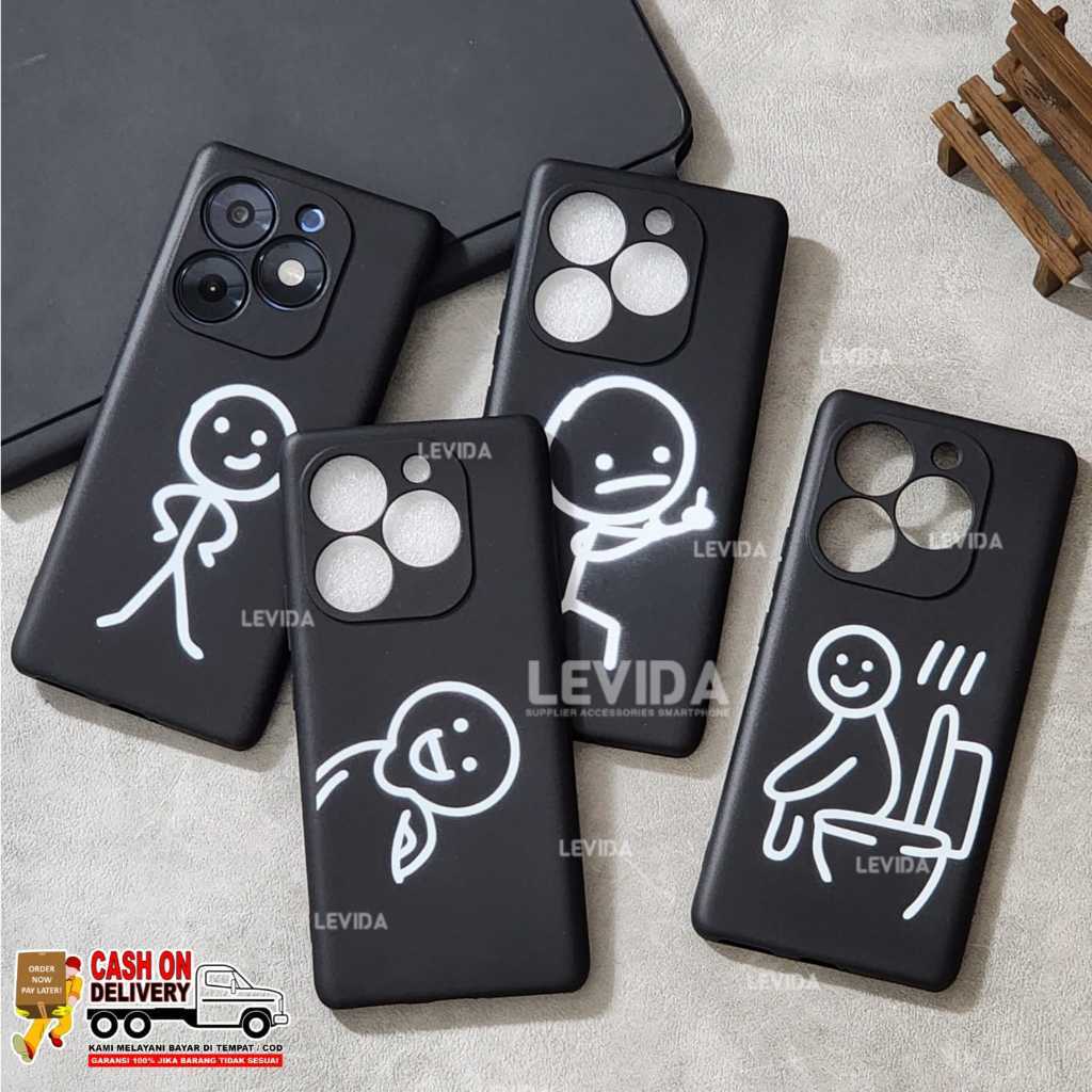 Zte Nubia A36 Zte Nubia A56 Zte Blade V40 Vita Zte Blade V40S Case Matchman Minimalis Macaron Black 