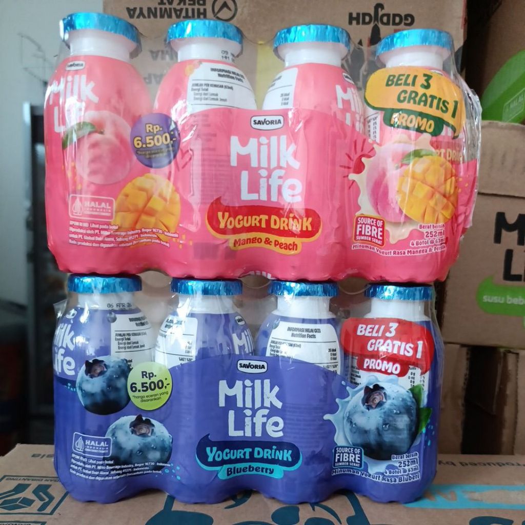 

milklife yogurt drink 252ml 1 karton isi 12pack
