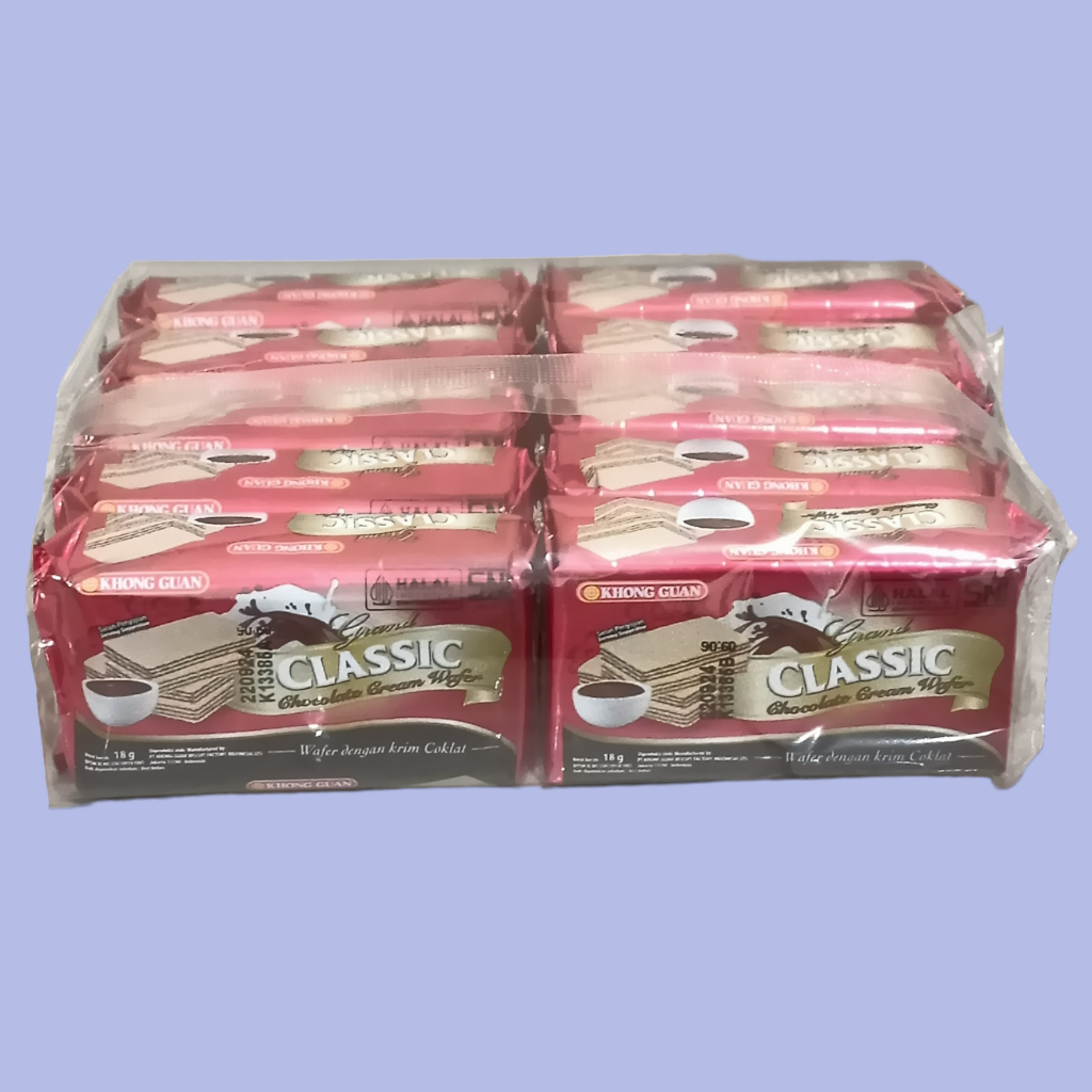 

Khong Guan CLASSIC MINI Chocolate Wafer 18gr [10 pcs/pack]