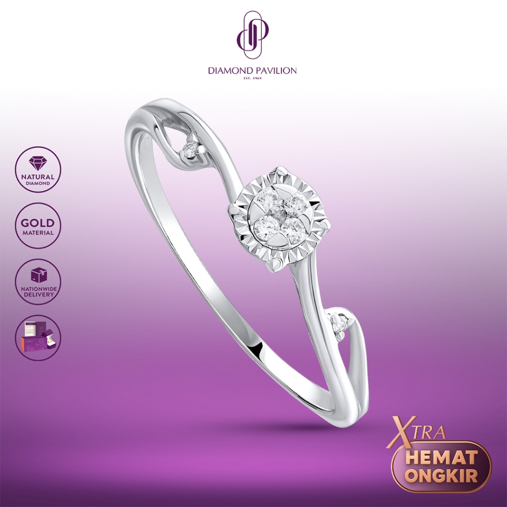 Diamond Pavilion Cincin Emas Batu Berlian Zolie Ring